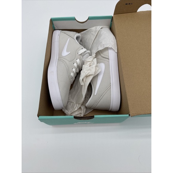 Nike SB Check Canvas Light Bone‎ White 6Y Skateboarding Shoes - Picture 9 of 9